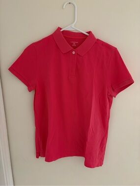 Lands' End Women's Pink Polo Shirt